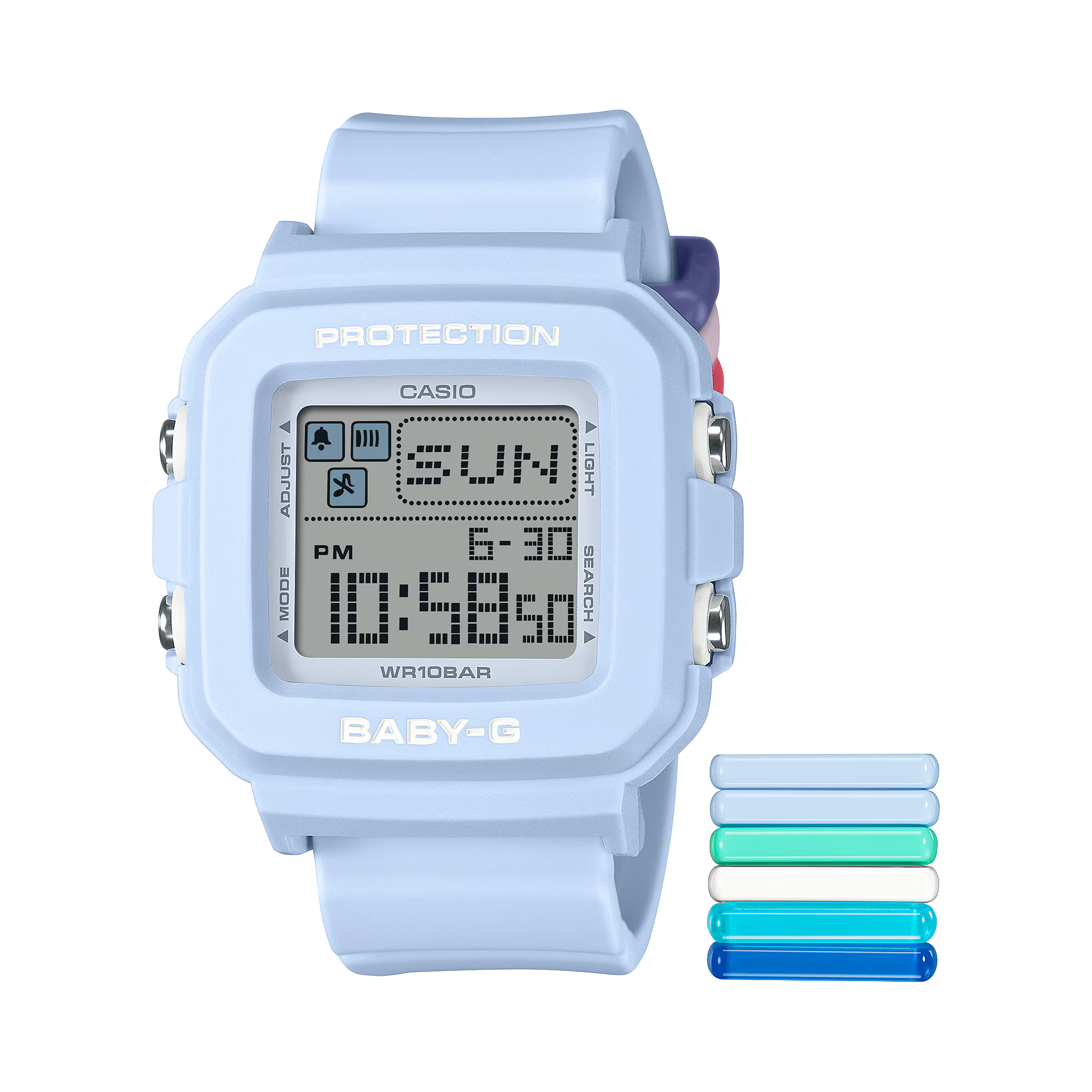 BGD-10L-2 | BABY-G DIGITAL Blue, Light blue