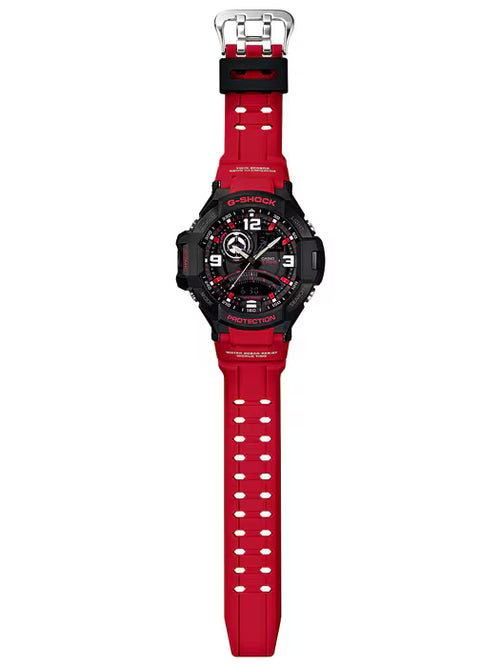 GA-1000-4B Aviation Black Dial Red Resin