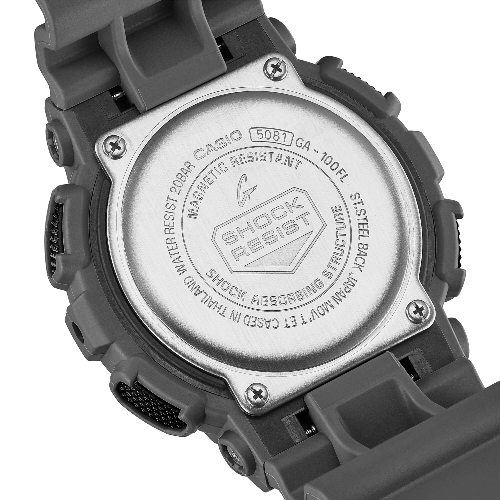 GA-100FL-8A | G-SHOCK ANALOG-DIGITAL Gray