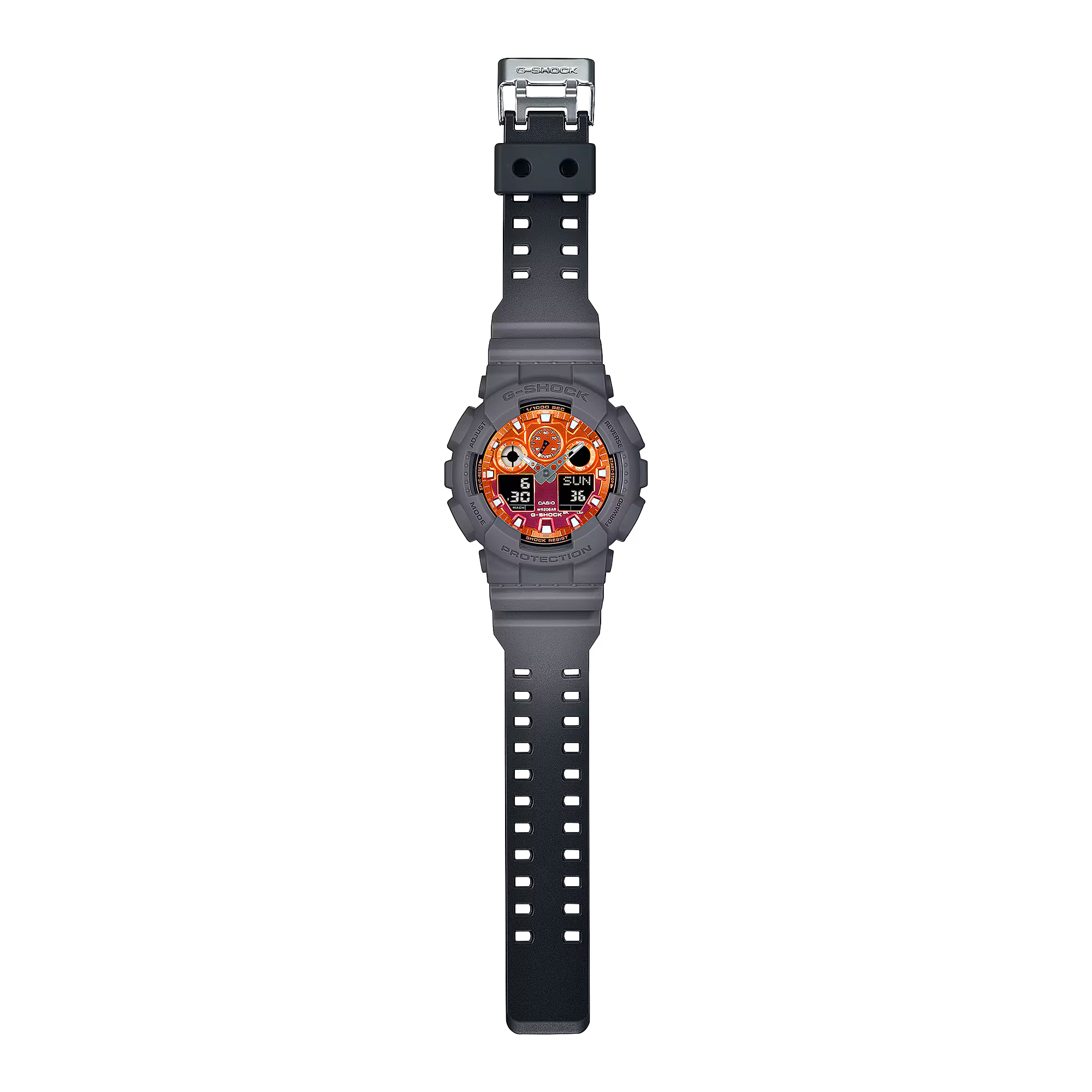 GA-100FL-8A | G-SHOCK ANALOG-DIGITAL Gray