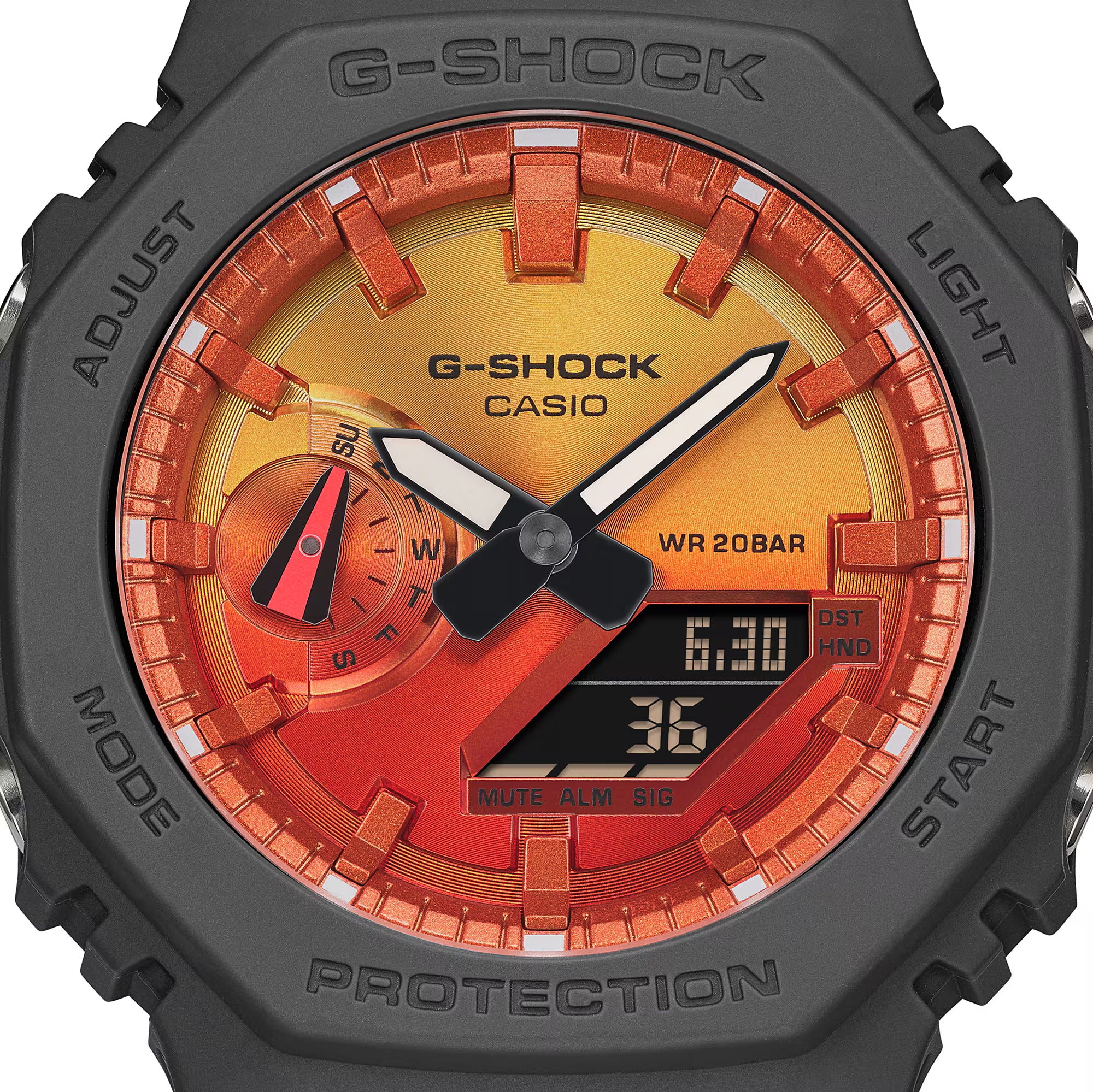 GA-2100FL-8A | G-SHOCK ANALOG-DIGITAL Gray