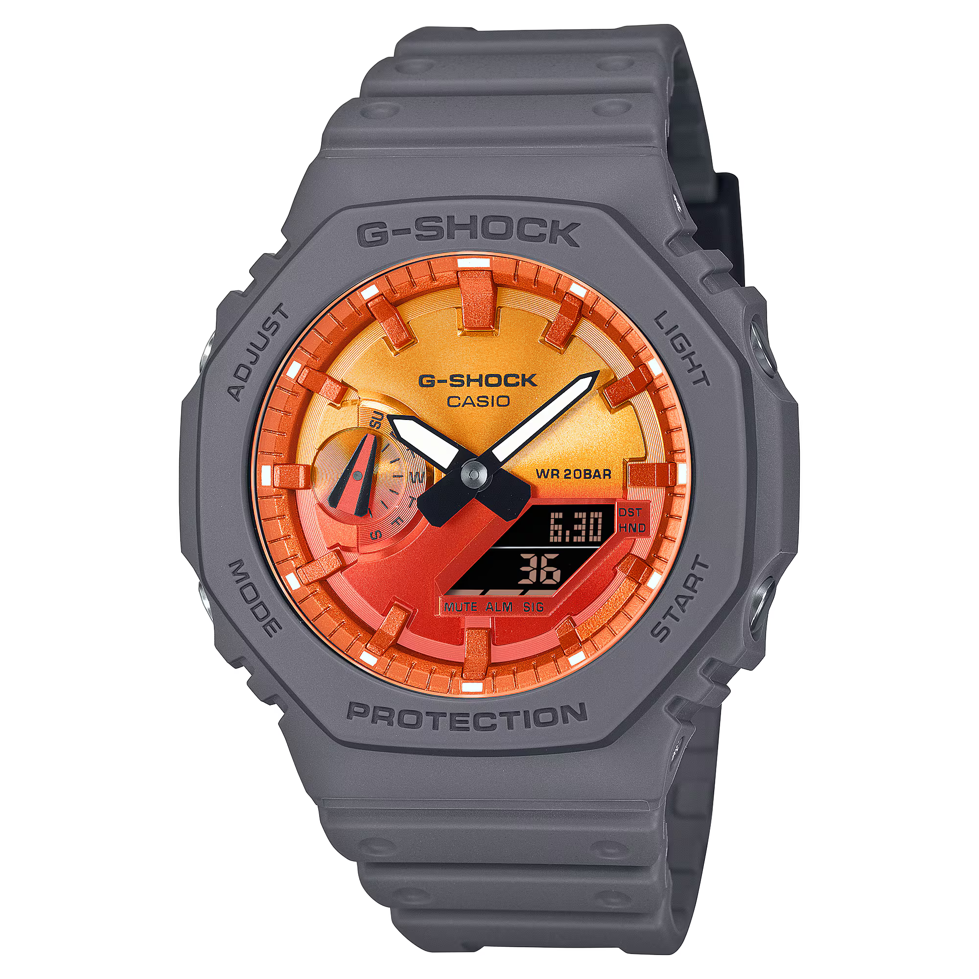 GA-2100FL-8A | G-SHOCK ANALOG-DIGITAL Gray