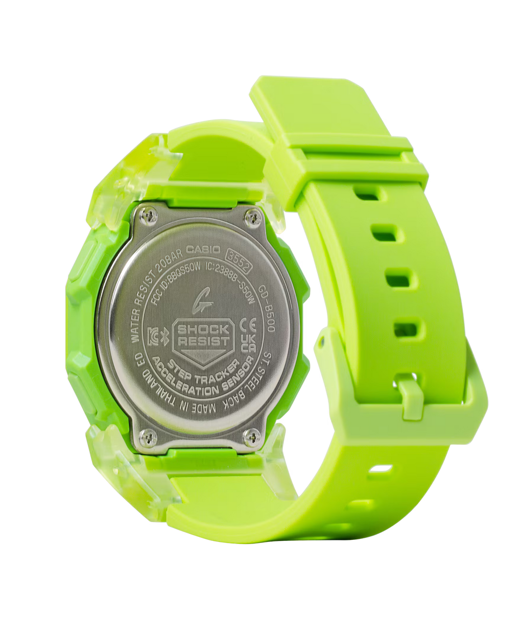 GD-B500S-3 | Digital Green Step-Counter Watch
