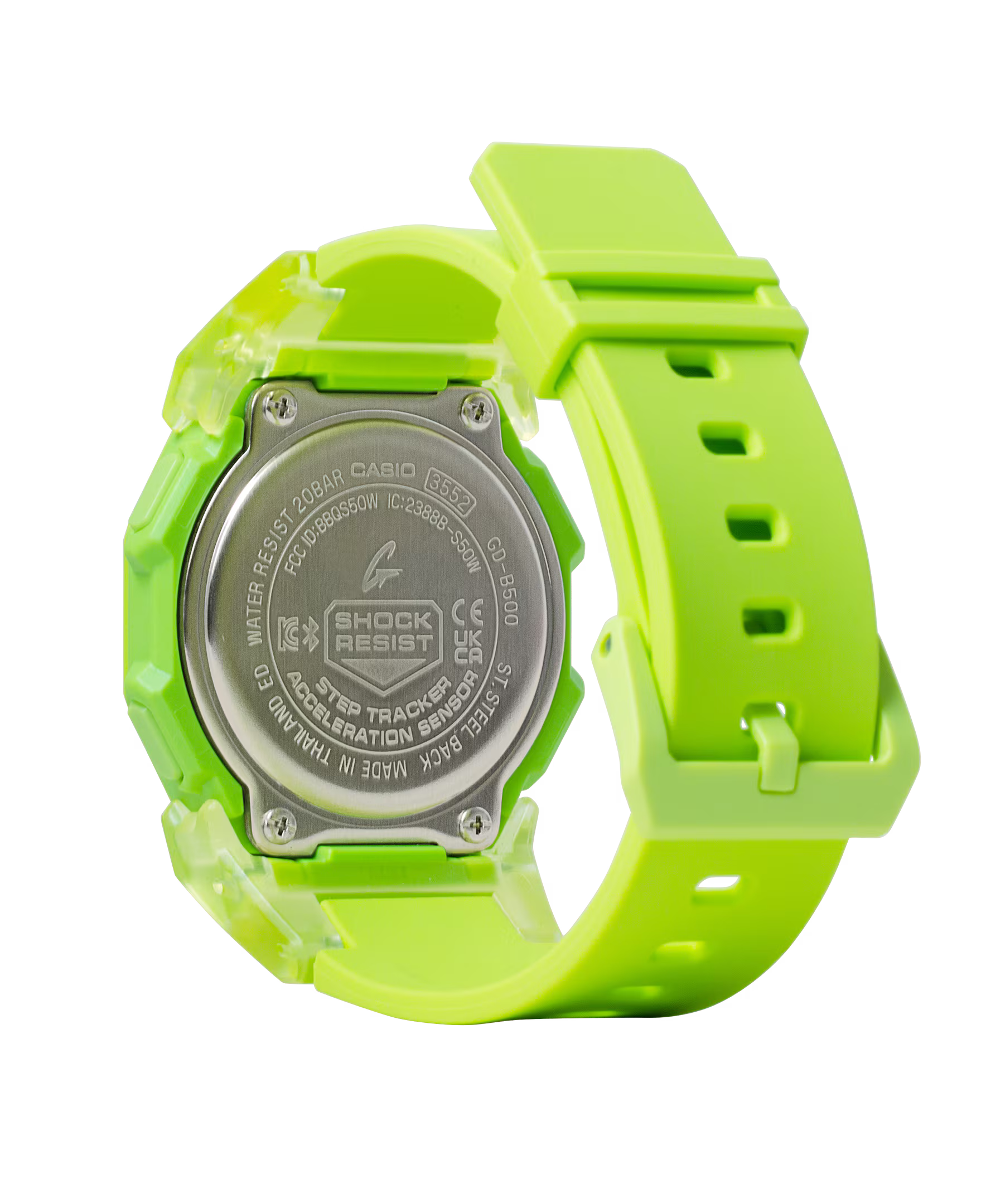 GD-B500S-3 | Digital Green Step-Counter Watch