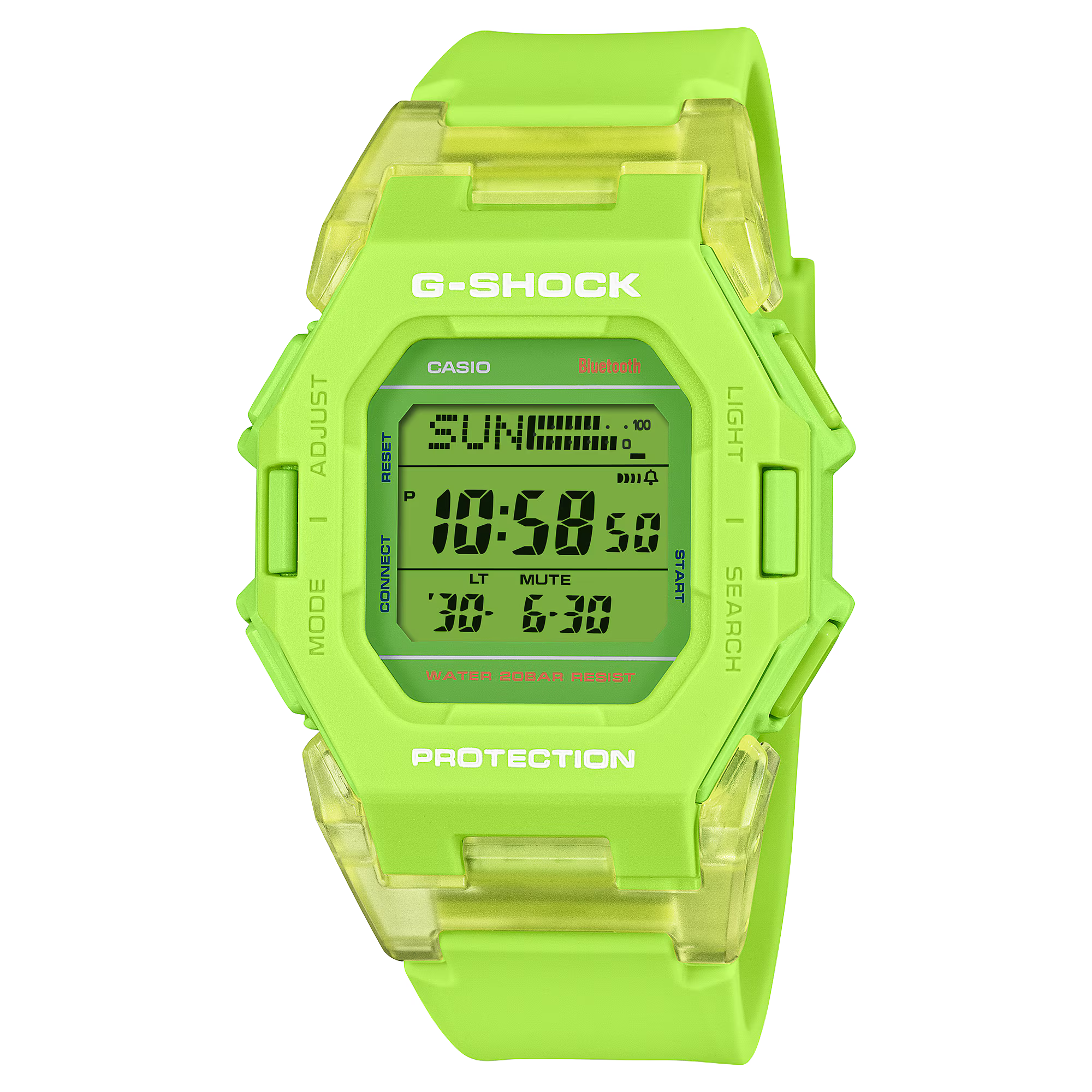 GD-B500S-3 | Digital Green Step-Counter Watch