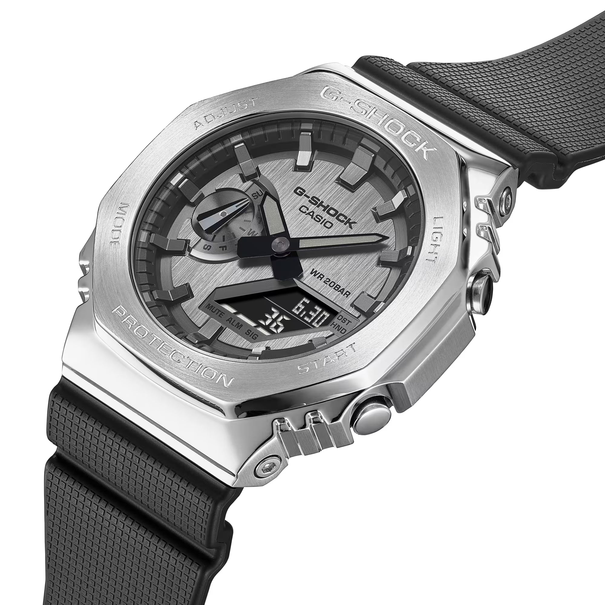 GM-2100-1A | Black/Silver Steel Metal Watch - CASIO