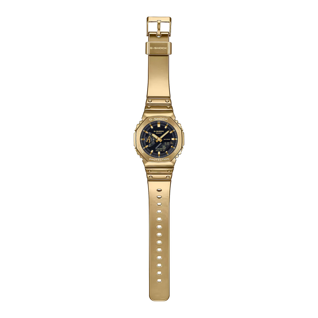 GM-2100YMG-9A | Gold Watch with Silicone Watch Band