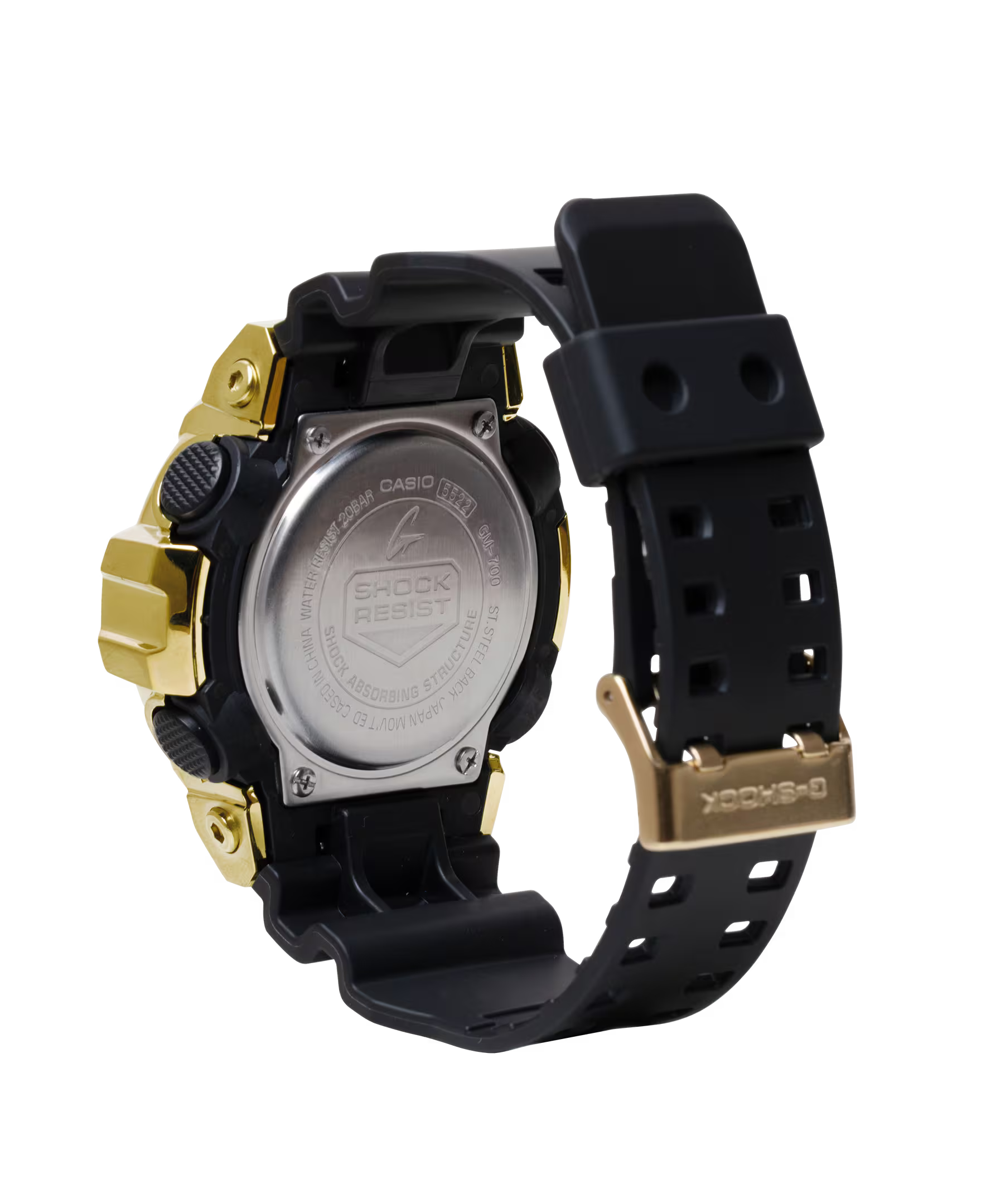 GM-700G-9A | Black and Gold Stainless-Steel Watch