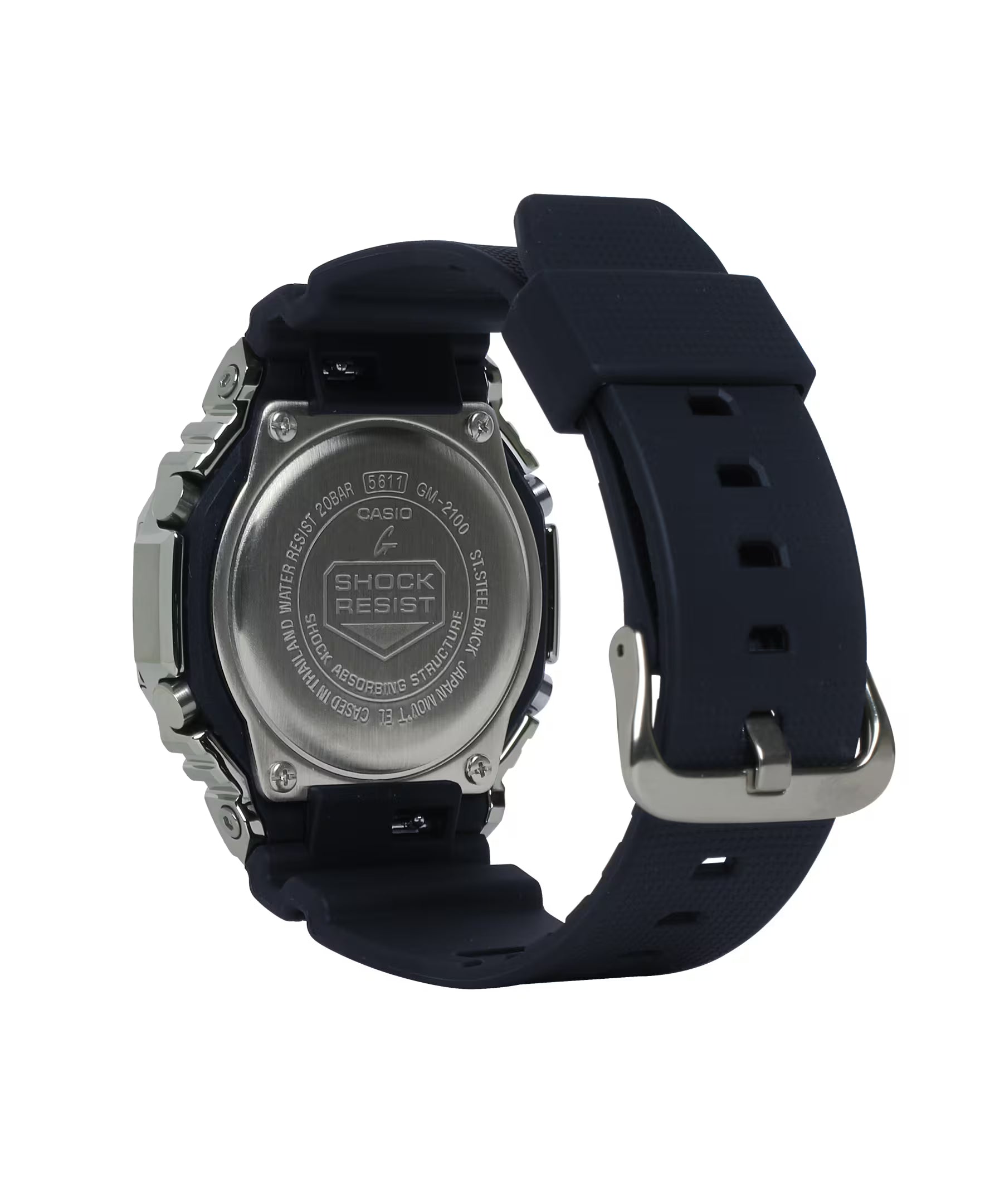 GM-2100-1A | Black/Silver Steel Metal Watch - CASIO